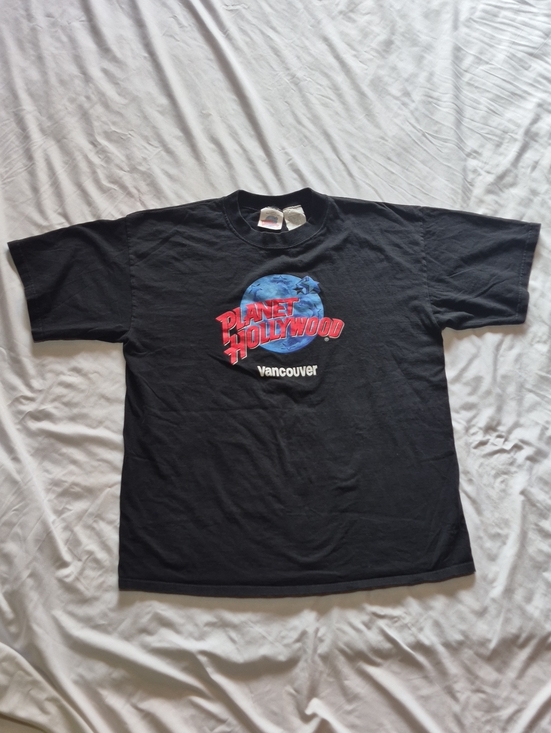 planet hollywood Other - Vintage 90's Planet Hollywood Vancouver Black Graphic Tee - Men's Short Sleeve